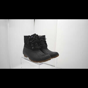 Sperry Women's Saltwater Boots, Black, 8.5